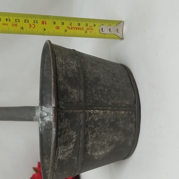 Primative Tin Water Dipper Scoop Ladle - Picture 6 of 16